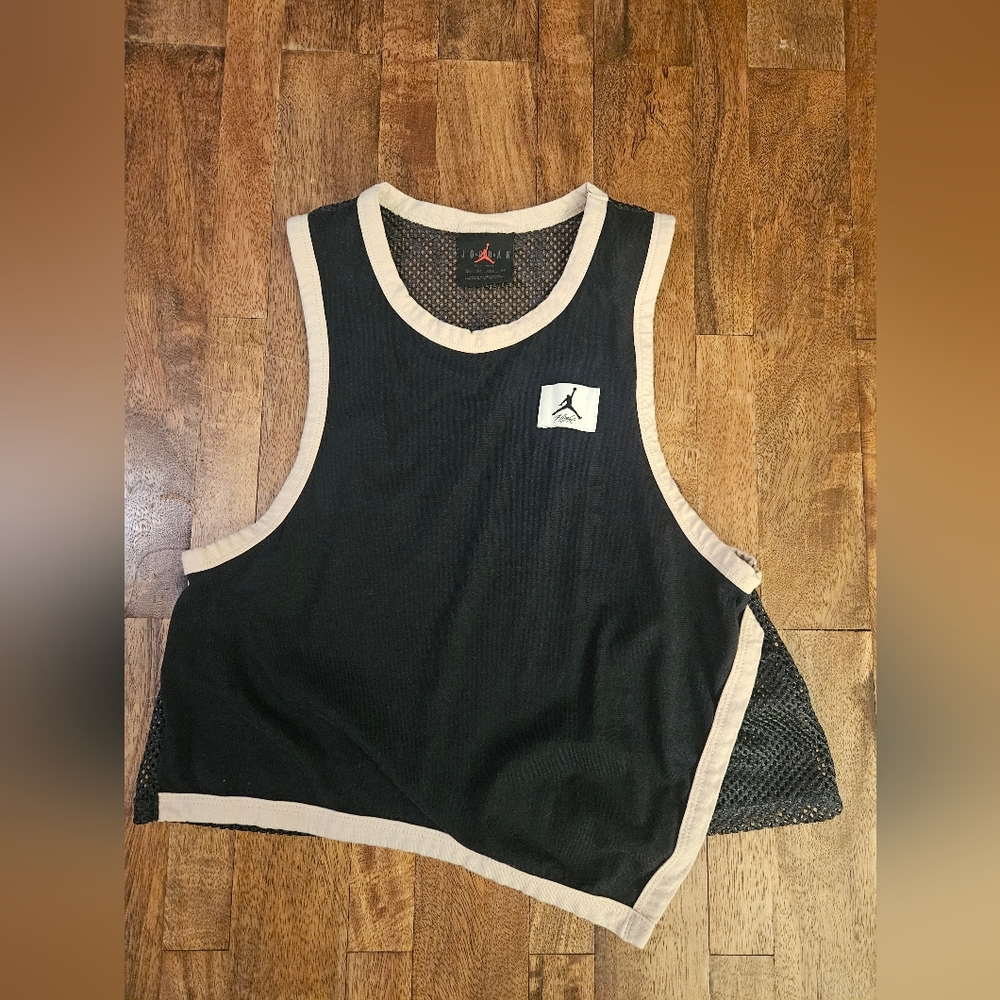 Jordan Black and Cream Mesh Shirt